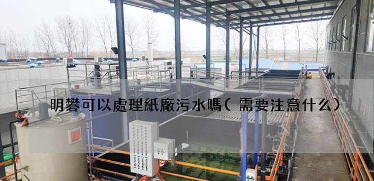 明礬可以處理紙廠污水嗎(需要注意什么)